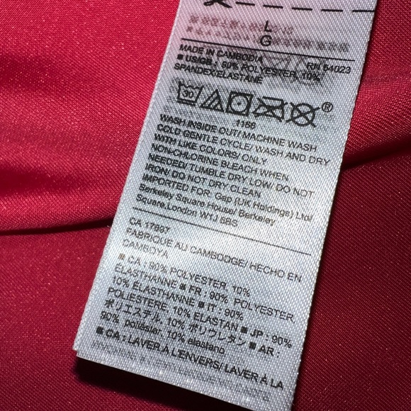 NWT Gap Red Velvet Shirt - Picture 3 of 4